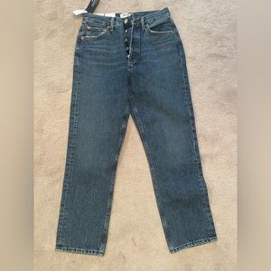 Agolde Riley High Rise Straight Crop